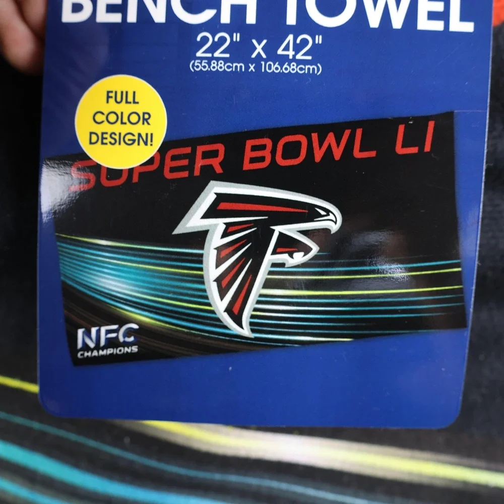 Atlanta Falcons Bench Towel 22x42 Super Bowl LI NFL Football WinCraft NFC Champs